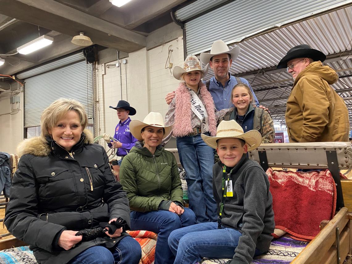 Senator Hyde-Smith attends the Dixie National Rodeo at the Mississippi Coliseum as a special guest of Mississippi Agriculture and Commerce Commissioner Andy Gibson. (Feb. 14, 2021)