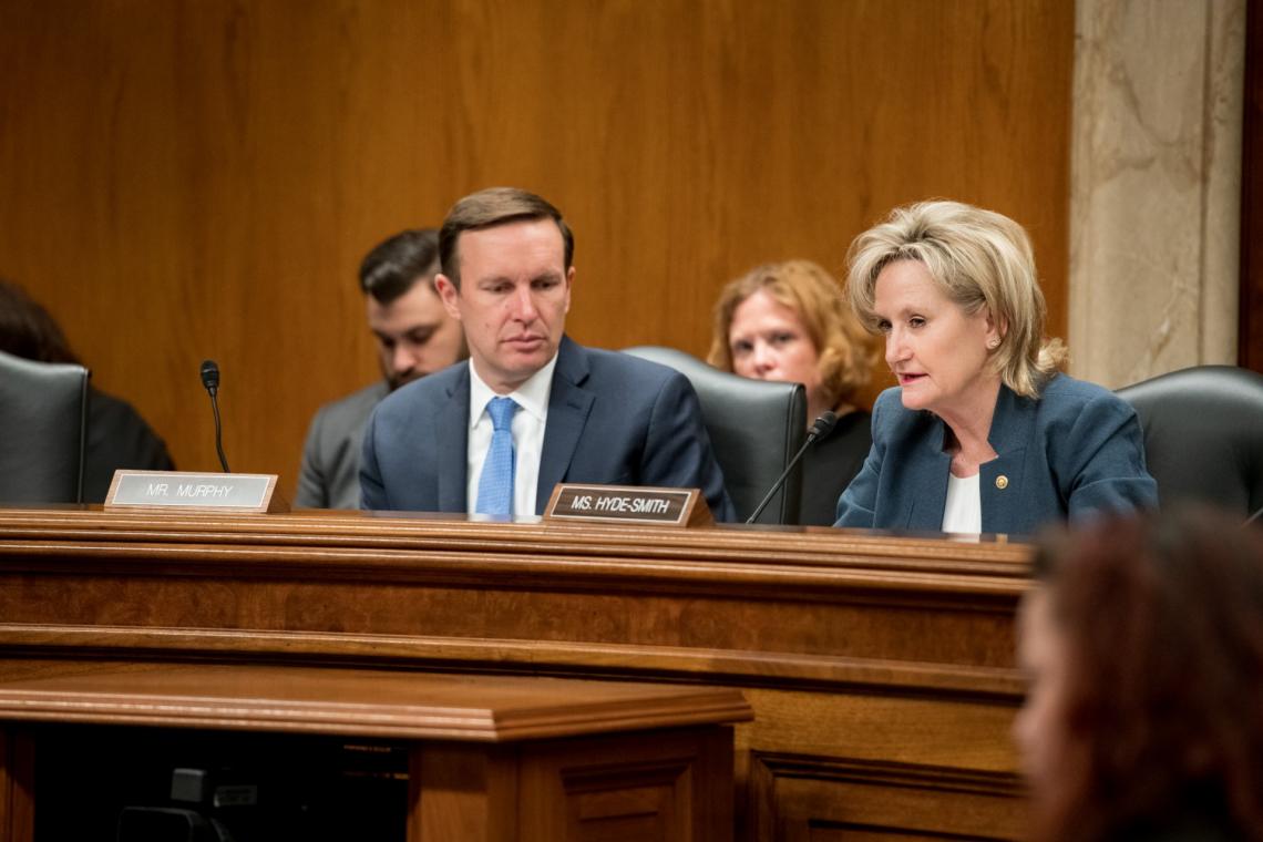 Senator Hyde-Smith and Senator Chris Murphy (D-Conn.) lead a Senate Legislative Branch Appropriations hearing. (March 27, 2019)