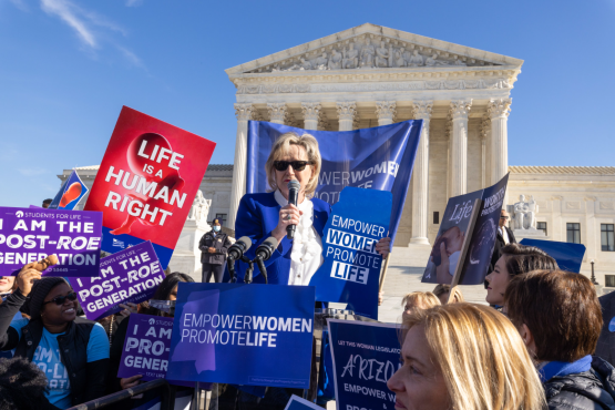 Senator Hyde-Smith speaks at the “Empower Women Promote Life” pro-life rally as the U.S. Supreme Court hears arguments on Dobbs v. Jackson Women Health Organization. (Dec. 1, 2021)